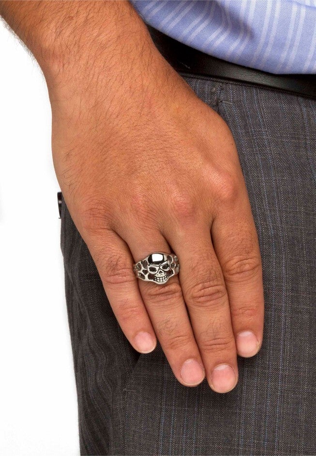 Openwork Skull Ring, , alternate image number 1