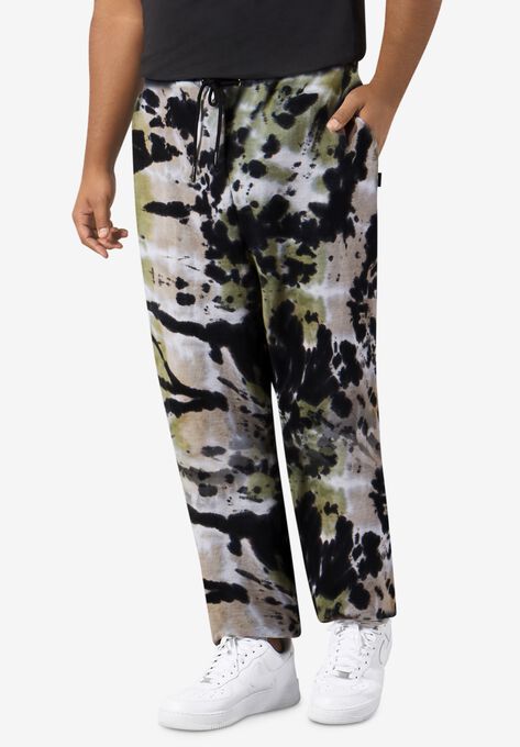 MVP Collections® Tie-Dye Jogger Pants, OLIVE, hi-res image number null