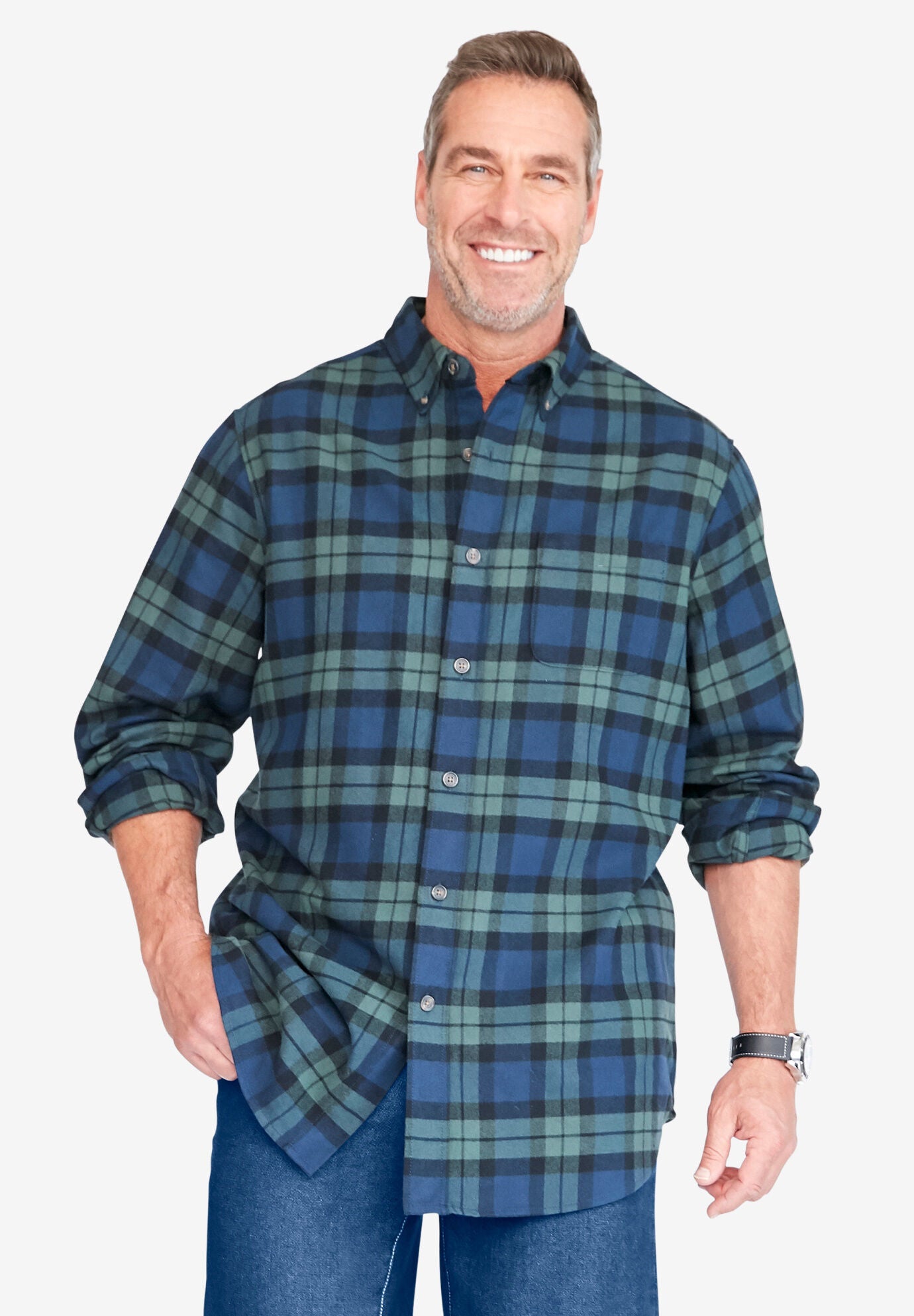 Liberty Blues Flannel Shirt, , alternate image number 2