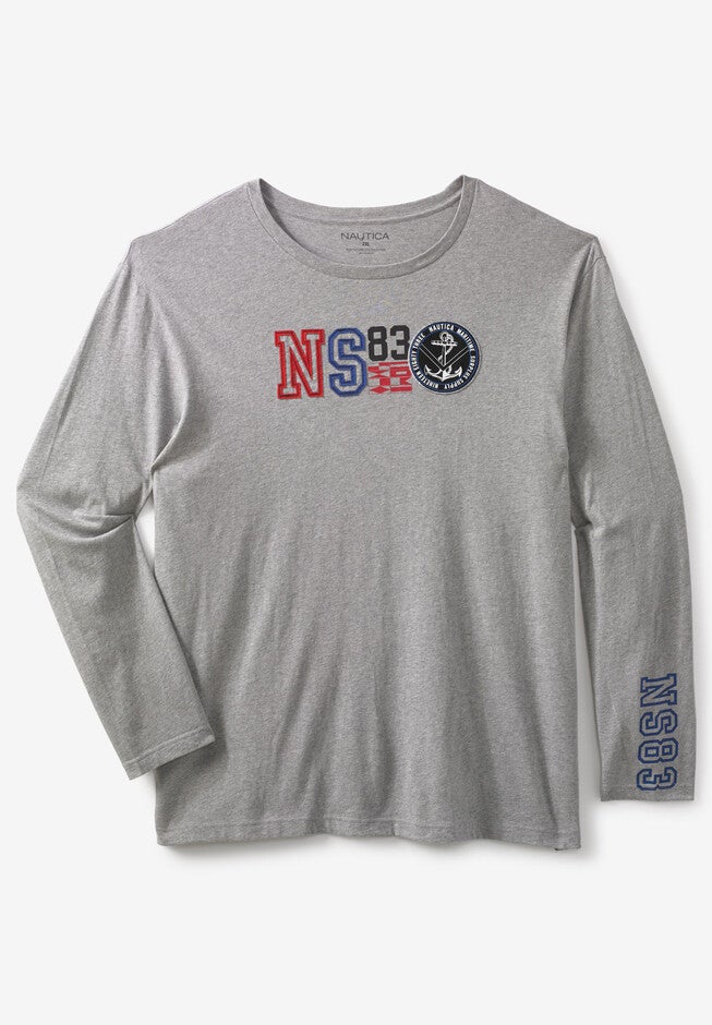 Nautica® Crewneck Graphic Tee, , hi-res image number 0