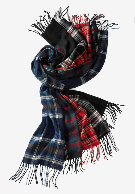 Extra Long Scarf, RED PLAID, hi-res image number null