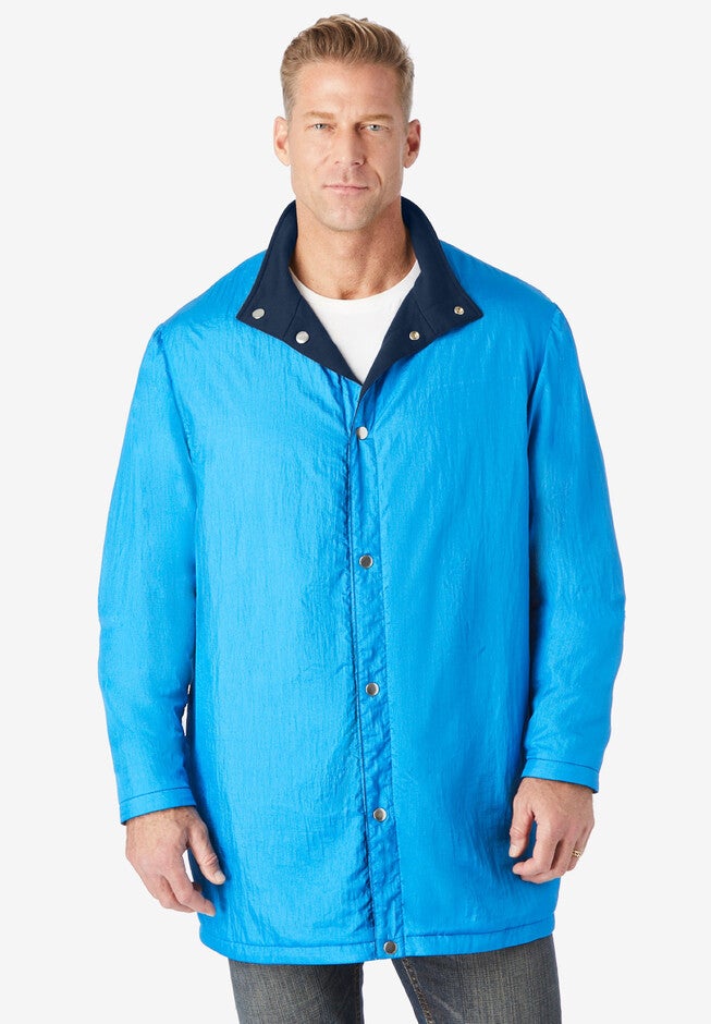 Reversible fleece nylon jacket, , alternate image number 3