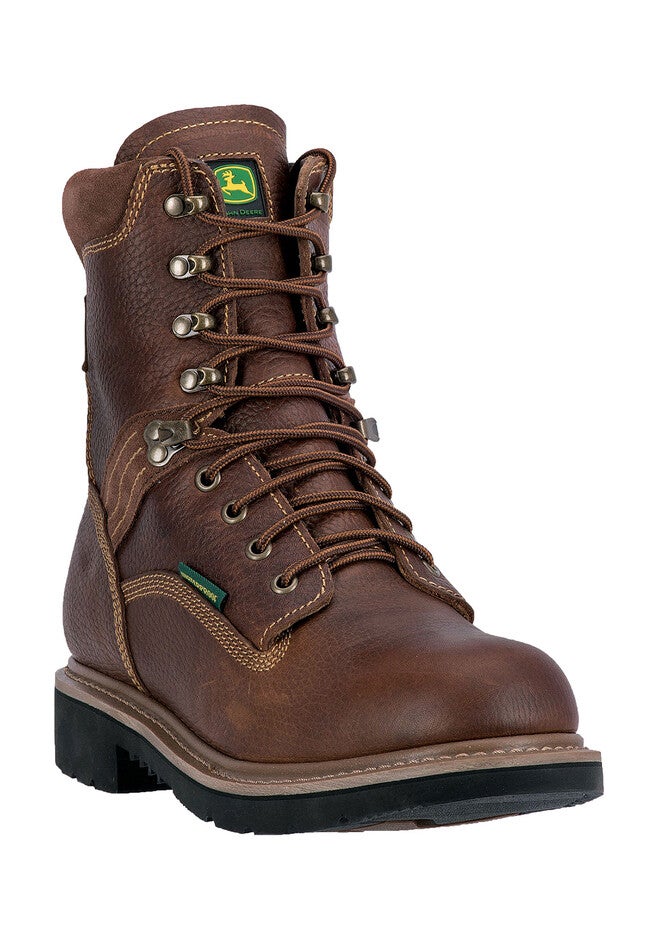 John Deere® 8 inches All Around Waterproof Soft Toe, TOASTED WHEAT, hi-res image number null