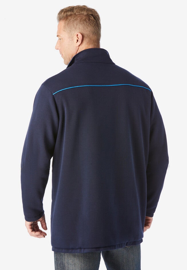 Reversible fleece nylon jacket, , on-hover image number 1