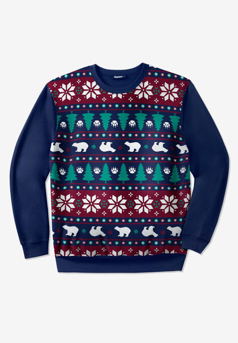 Graphic Fleece Sweatshirt, BEAR, hi-res image number null