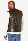 Embossed leather vest, , on-hover image number null