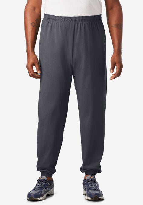 Lightweight Elastic Cuff Sweatpants, CARBON, hi-res image number null