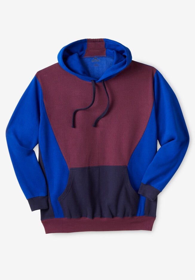 Novelty Fleece Pullover Hoodie, COLORBLOCK, hi-res image number null