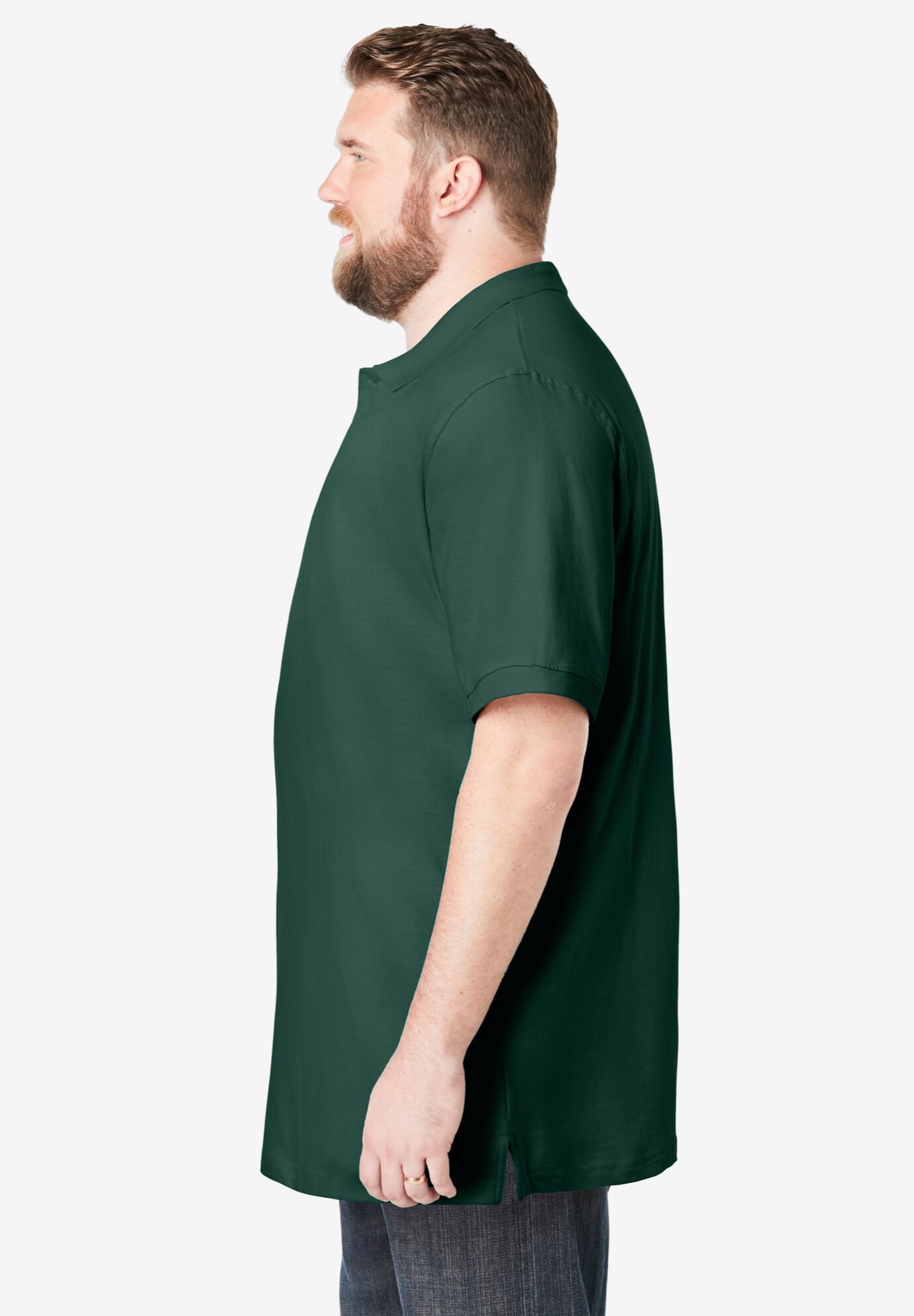 3-Pack Longer-Length Cotton Polos, ASSORTED COOLS, alternate image number 2