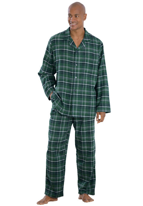 Plaid Flannel Pajama Set, , on-hover image number null
