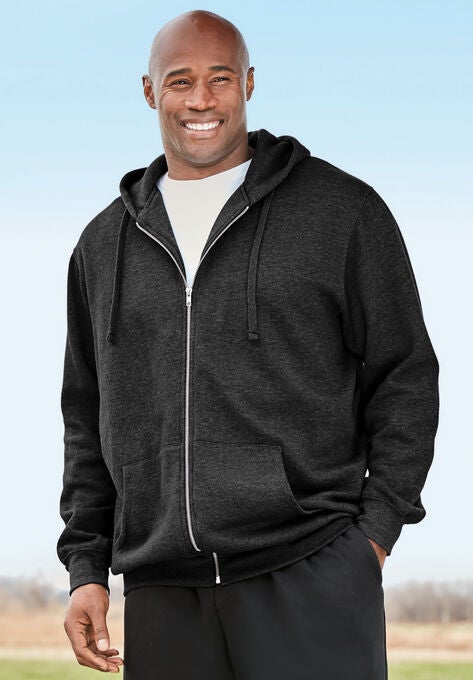 Fleece Zip-Front Hoodie, , alternate image number null