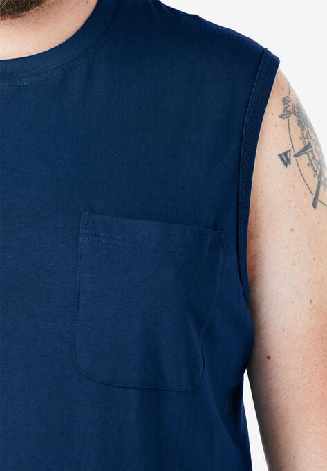 Boulder Creek® Heavyweight Pocket Muscle Tee, , alternate image number null