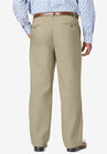 Relaxed Fit Wrinkle-Free Expandable Waist Pleated Pants, , on-hover image number null