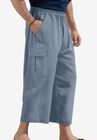 Gauze Cargo Judo Shorts, BLUE MIRAGE, hi-res image number null