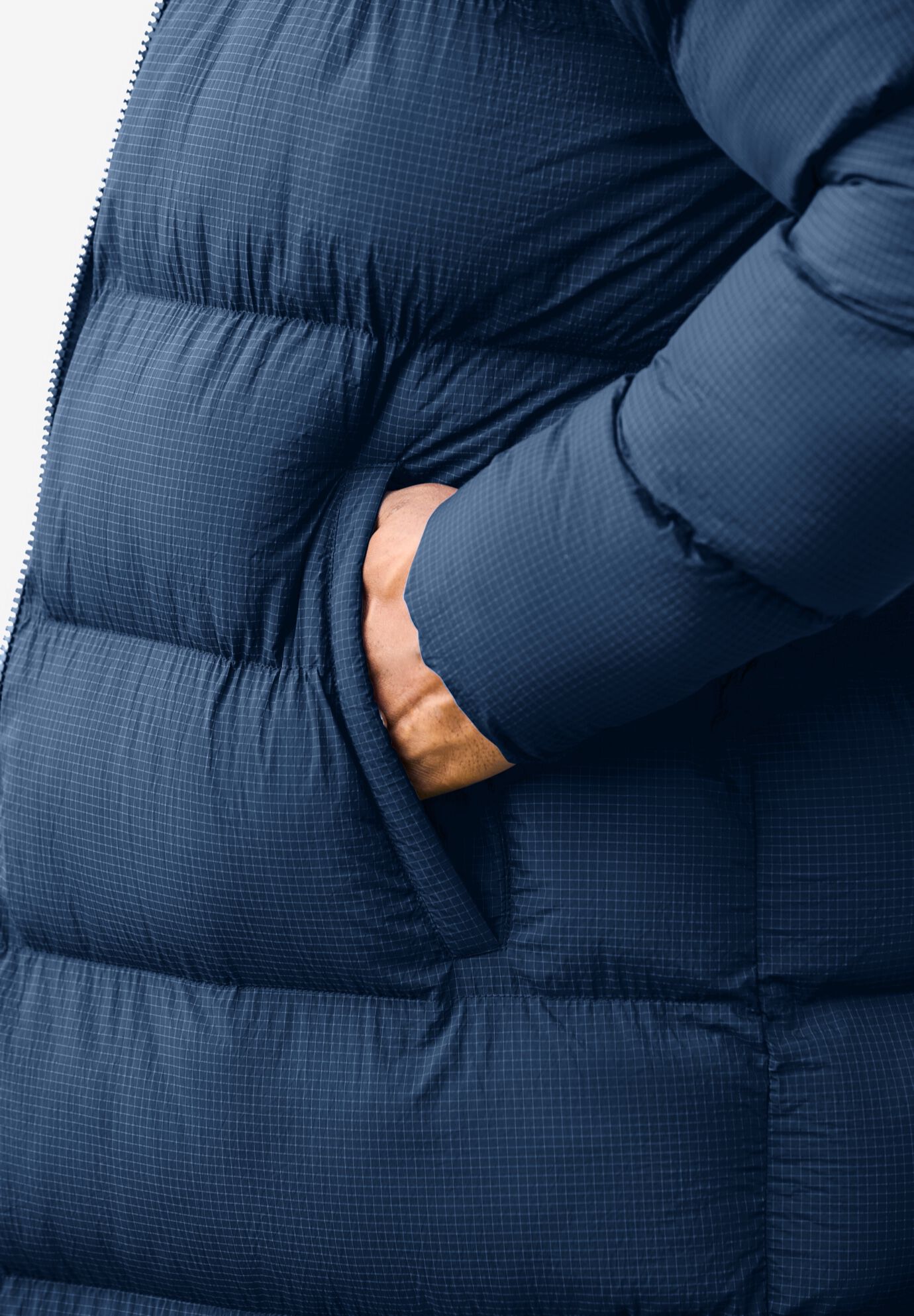 Long Quilted Puffer Coat, , alternate image number 3