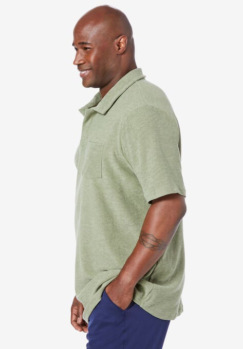Lightweight Terry Polo by Meekos, , alternate image number null