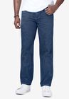 Liberty Blues™ Relaxed-Fit Side Elastic 5-Pocket Jeans, STONEWASH, hi-res image number null