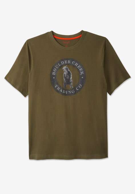 Boulder Creek® Nature Graphic Tee, GRIZZLY BEAR, hi-res image number null