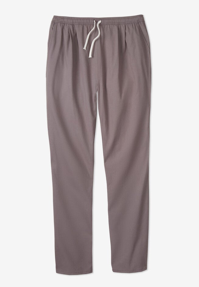 Full Elastic Waist Pleat Front Pants, SMOKE, hi-res image number null