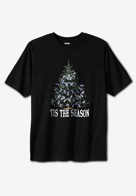 KingSize Seasonal Graphic Tee, CHRISTMAS BEER CANS, hi-res image number null