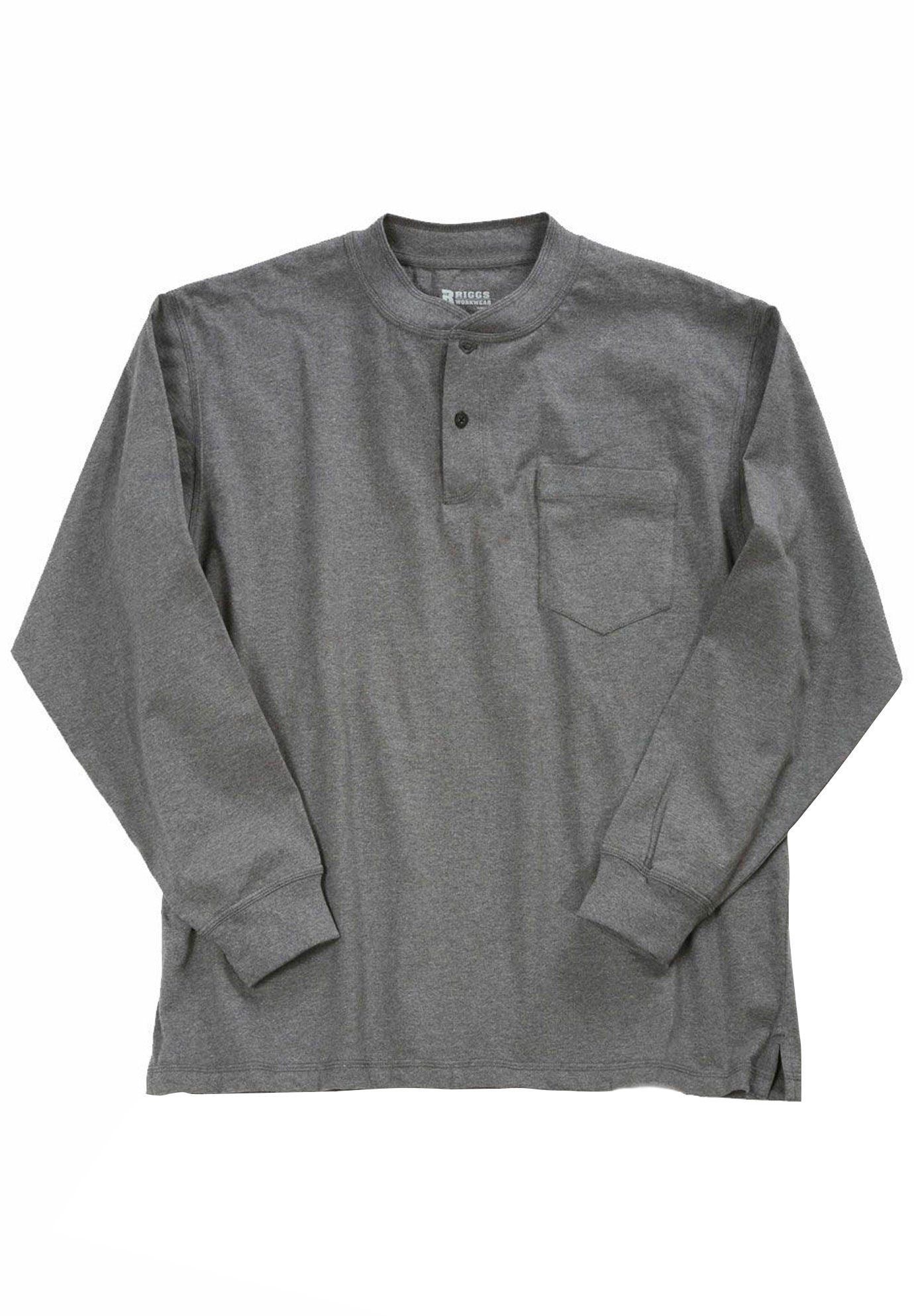 Long-Sleeve Henley Shirt, CHARCOAL GREY, hi-res image number 0