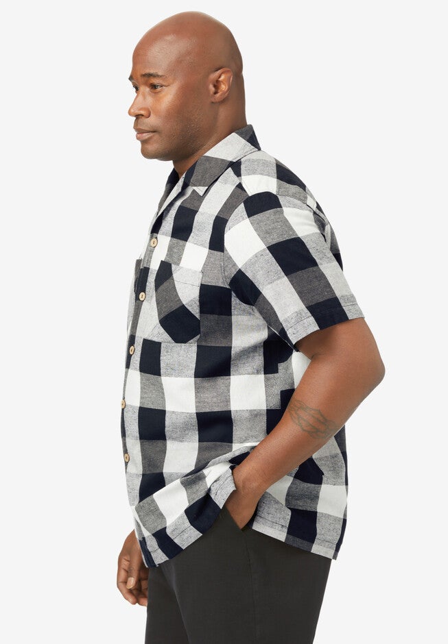 Hemp short sleeve button down, , alternate image number 2