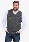 Shaker Knit V-Neck Sweater Vest, , alternate image number null
