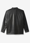 Faux Leather Moto Jacket, , on-hover image number null