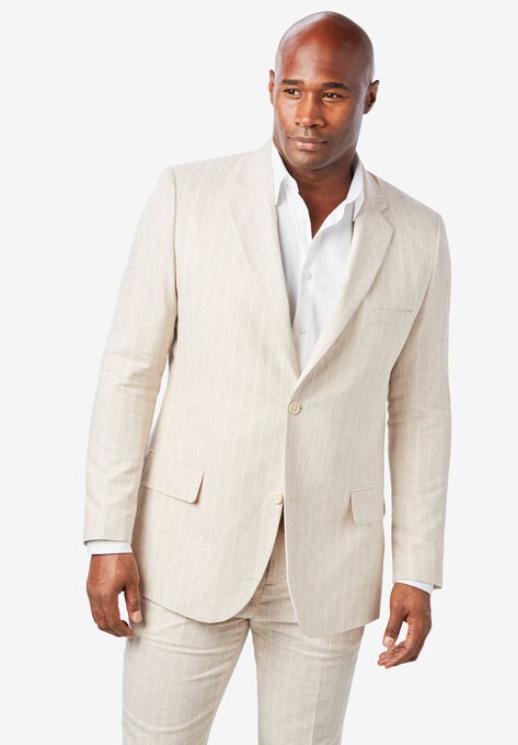 KS Island™ Linen Blend Two-Button Suit Jacket, , alternate image number null
