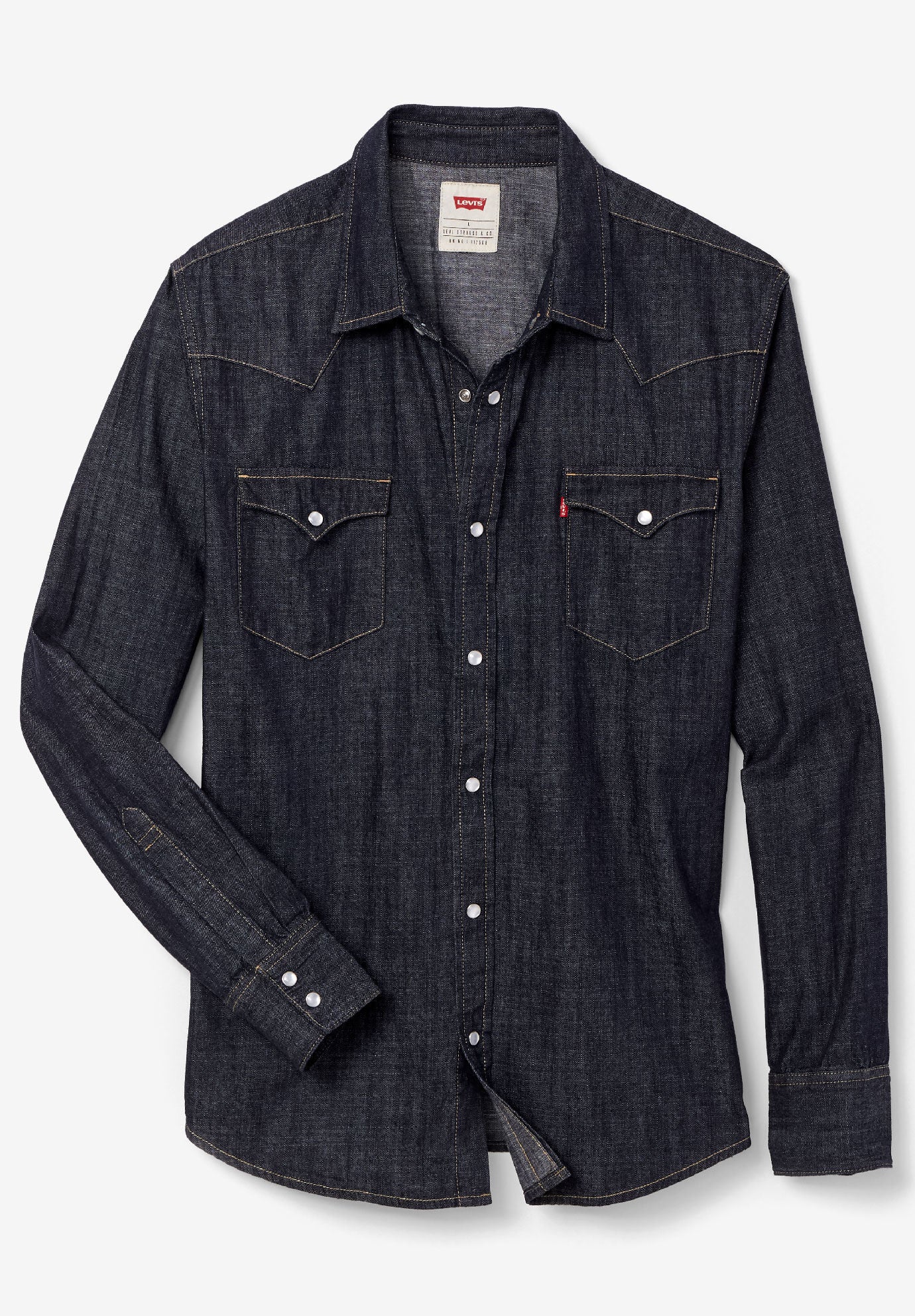 levi's big and tall denim shirts