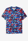 Boulder Creek® Heavyweight Short-Sleeve Henley Shirt, AMERICANA CAMO, hi-res image number null