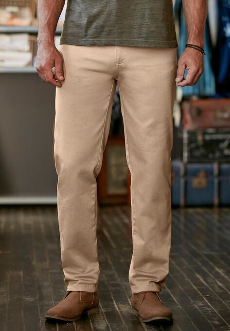 Liberty Blues™ Relaxed Fit Side Elastic 5-Pocket Stretch Jeans, , alternate image number null