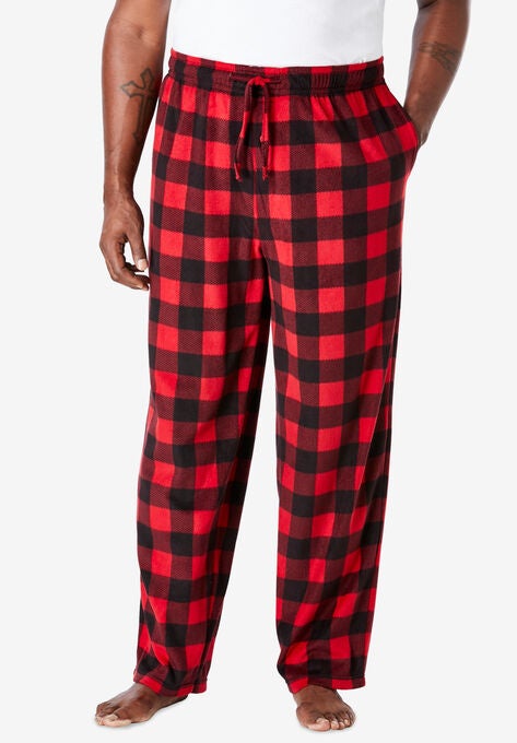 Microfleece Pajama Pants, , on-hover image number null