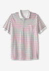 Liberty Blues™ Longer-Length Shrink-Less™ Piqué Polo, WHITE STRIPE, hi-res image number null