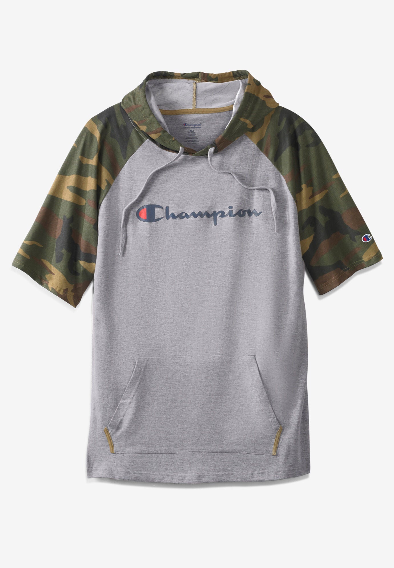 Short sleeve hoodie champion discount