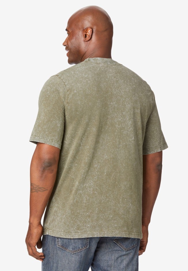 Longer Length Shrinkless Vintage Crewneck Tee, , alternate image number null