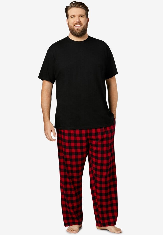 Hanes® Flannel Pajama Pants 2-Pack, , alternate image number 1