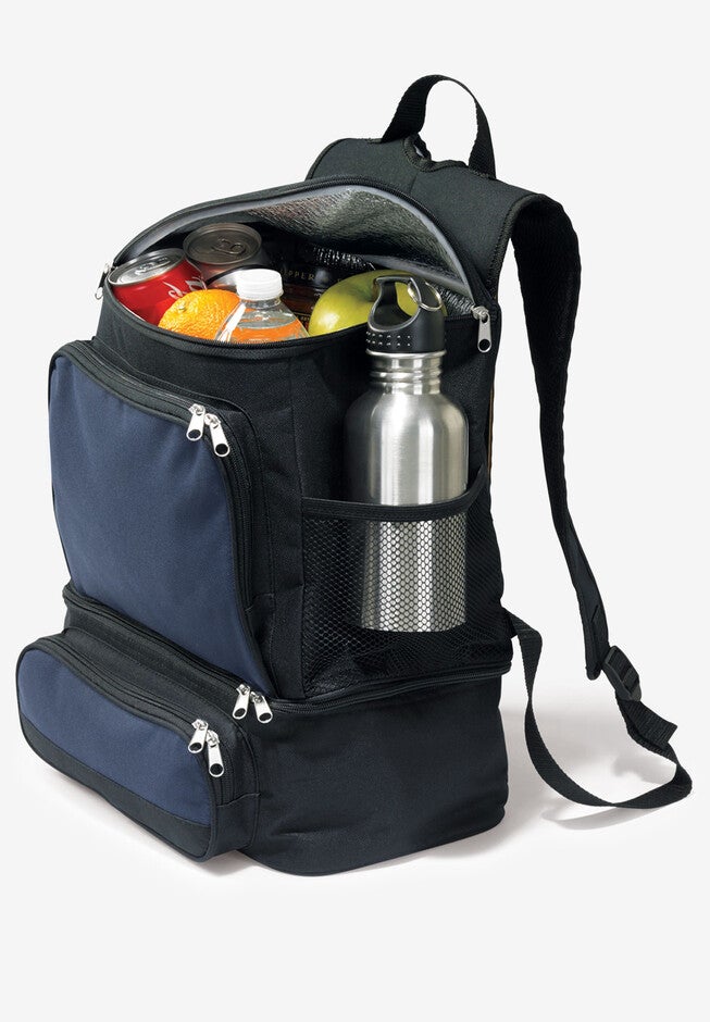 Backpack Cooler, NAVY BLACK COLORBLOCK, hi-res image number null