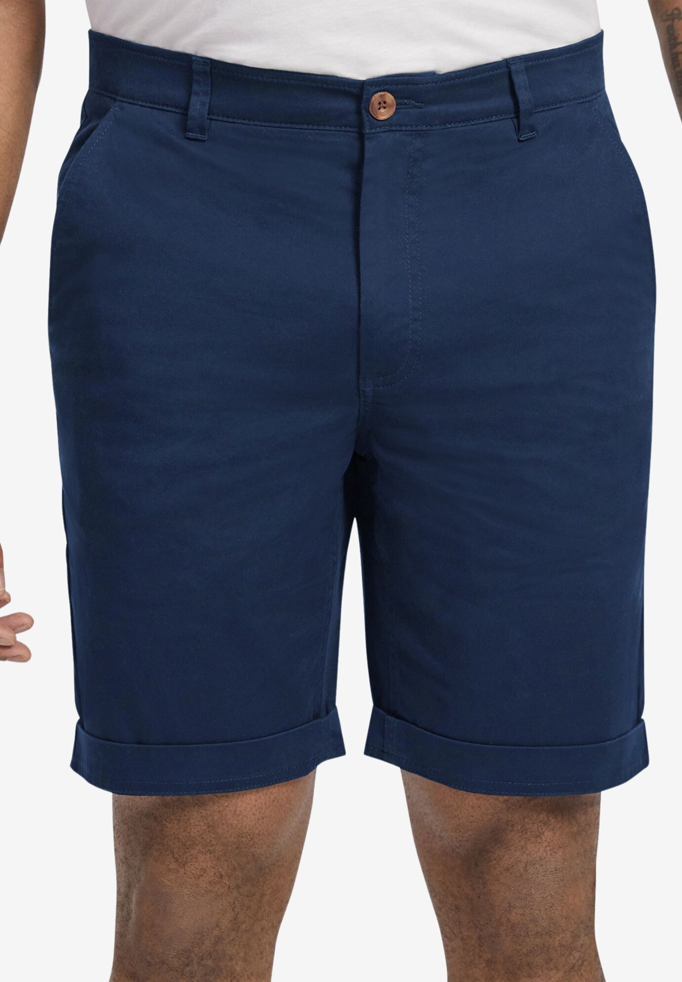 Gibson Stretch Chino Shorts, NAVY, alternate image number 2