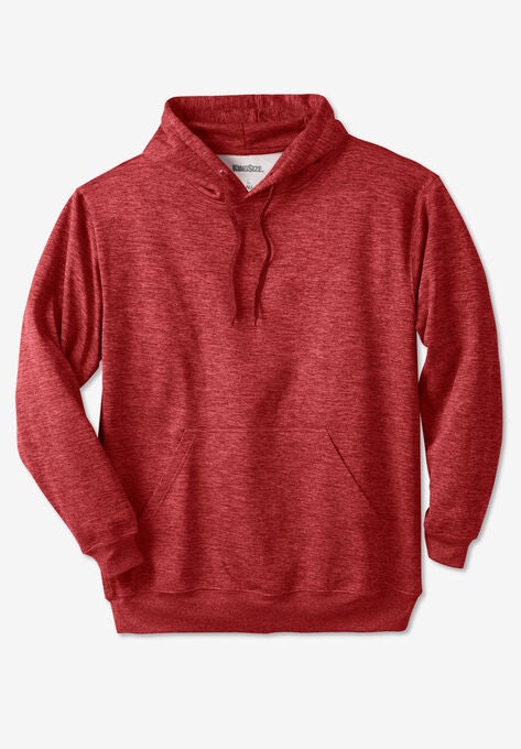 Moisture Wicking Long Sleeve Sweatshirt, BLAZE RED MARL, hi-res image number null