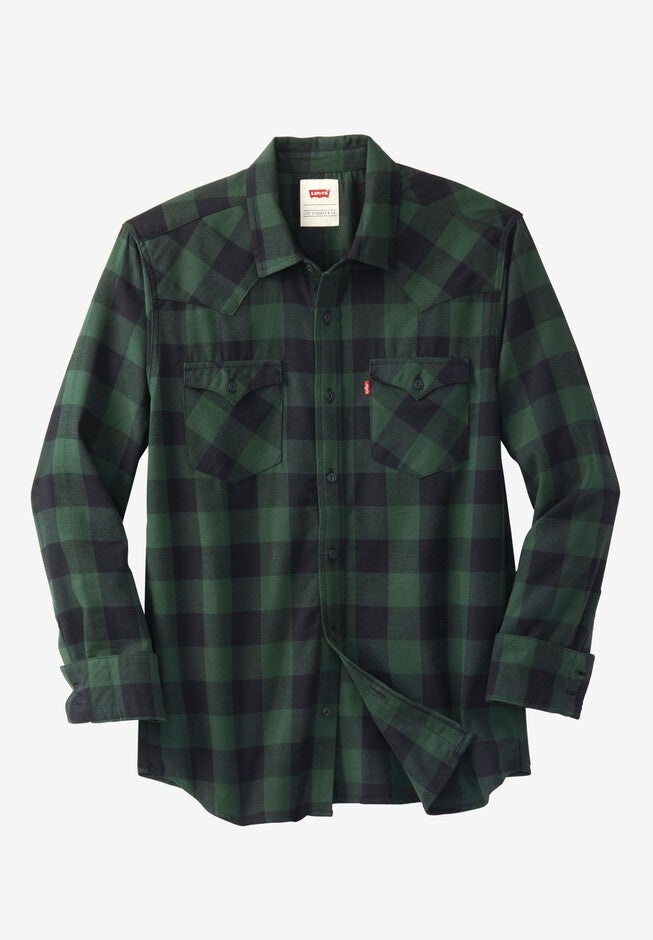Lassen Brushed Flannel Shirt by Levi's®, SYCAMORE CHECK, hi-res image number 0