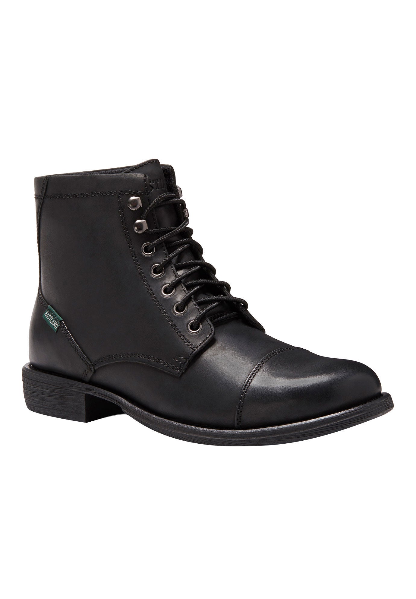 High Fidelity Cap Toe Boots by Eastland&reg;, BLACK, hi-res image number 0