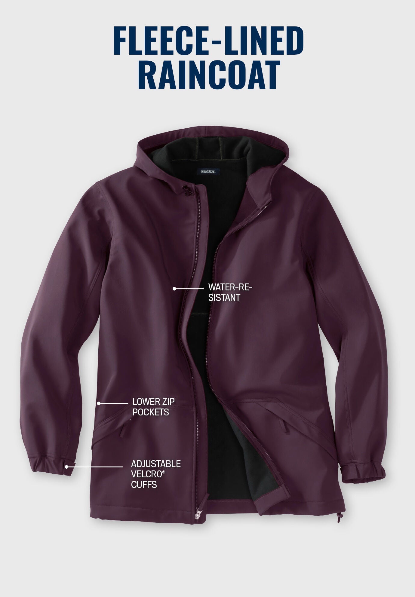Fur lined rain jacket discount