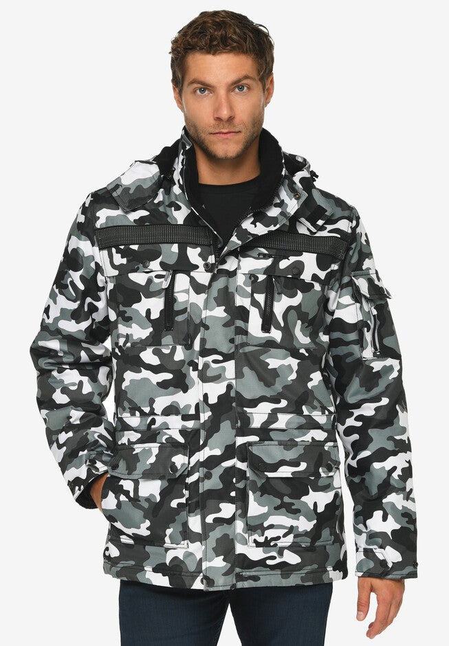 Tundra Insulated Performance Parka by Arctix, CAMO BLACK, hi-res image number null