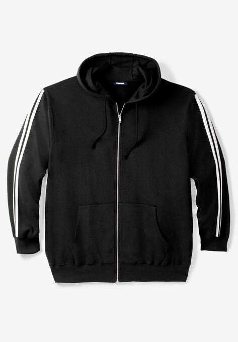 Fleece Jacket with Striped Detail, , hi-res image number null
