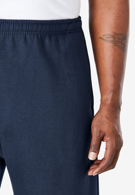 Fleece Open-Bottom Sweatpants, , alternate image number null