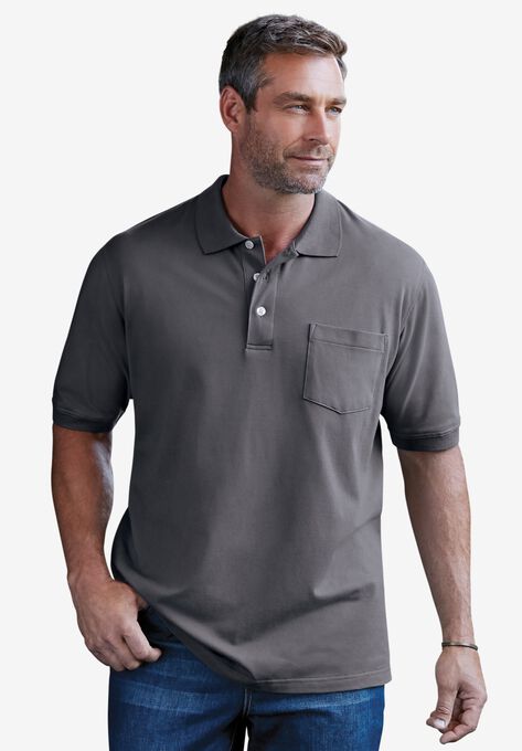 Liberty Blues™ Shrink-Less™ Pocket Piqué Polo Shirt, , alternate image number null