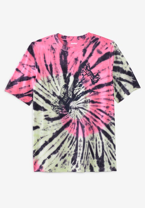 Tie-Dye Graphic Tee, GUITAR TIE DYE, hi-res image number null