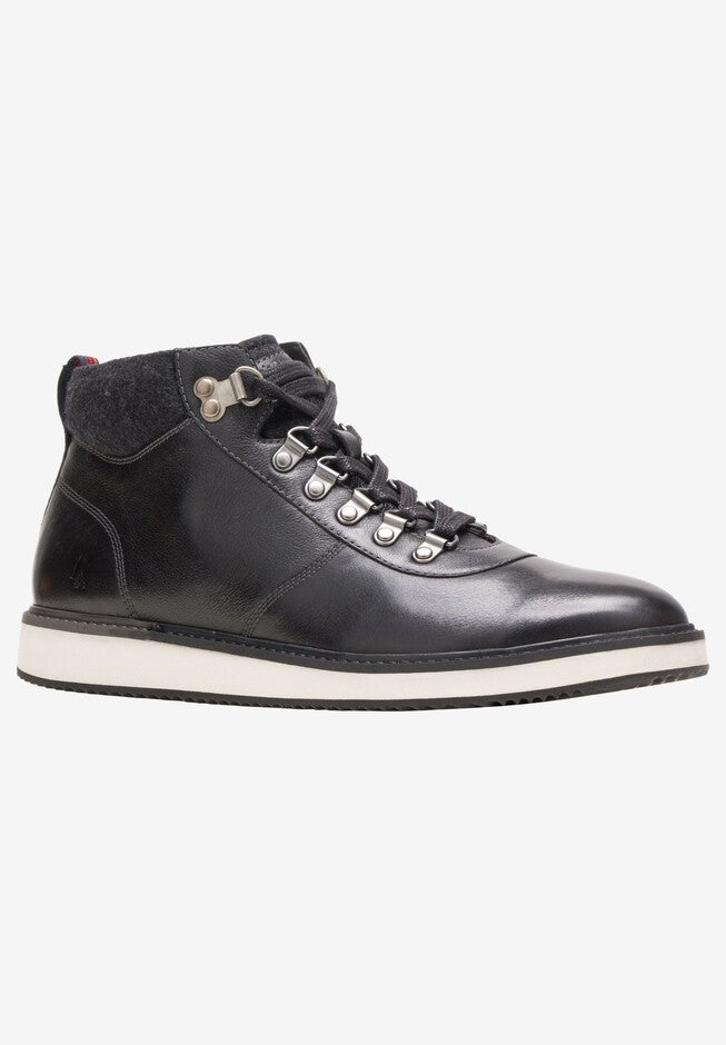 Hush Puppies® Heath Hiking Boots, BLACK LEATHER, hi-res image number null