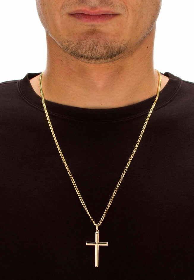 Gold Filled Cross Pendant with 24 inches Chain, , alternate image number null